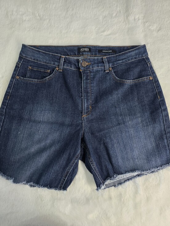 Jones New York Pants - Jones New York Lexington Skinny Denim Frayed Hem Shorts